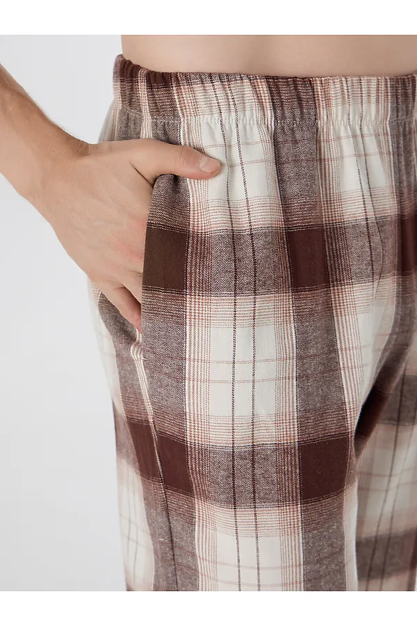 Пижама MARK FORMELLE, черная клетка на св.молочном - фото 2