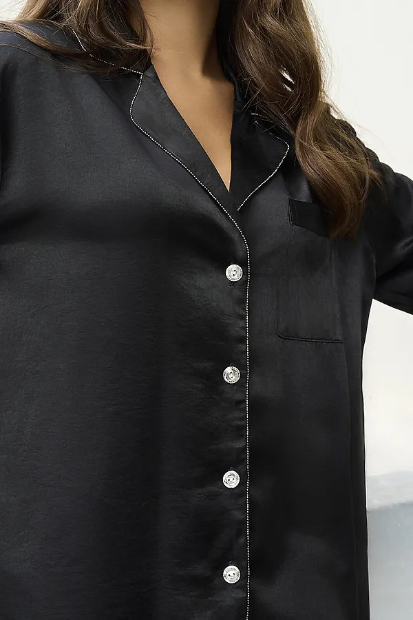 Пижама INDEFINI, черный - фото 2