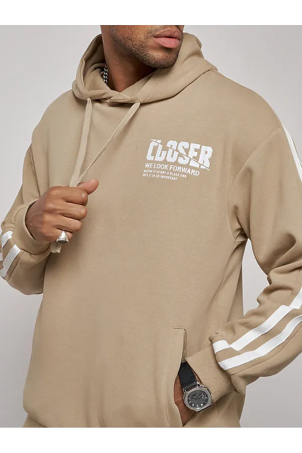 Костюм (Худи+Брюки) MTFORCE, бежевый - фото 2