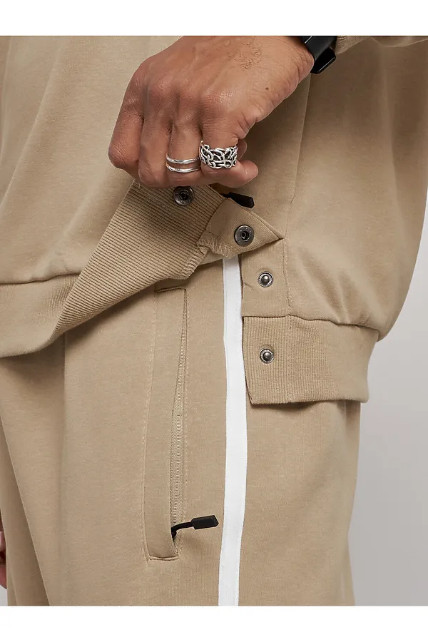 Костюм (Худи+Брюки) MTFORCE, бежевый - фото 2