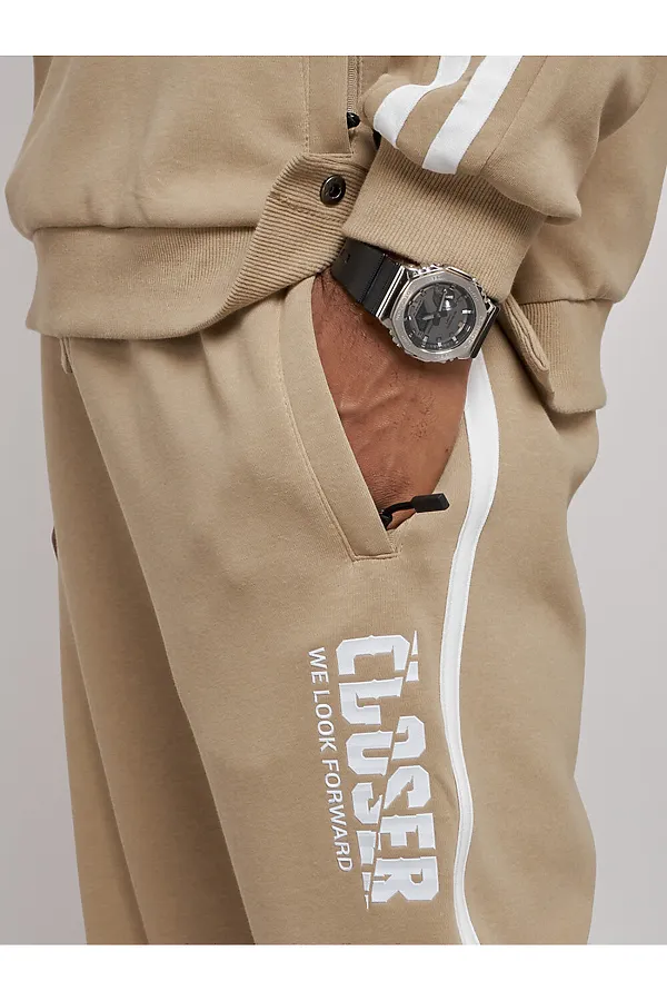 Костюм (Худи+Брюки) MTFORCE, бежевый - фото 2