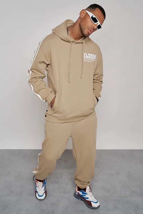 Костюм (Худи+Брюки) MTFORCE, бежевый - фото 2