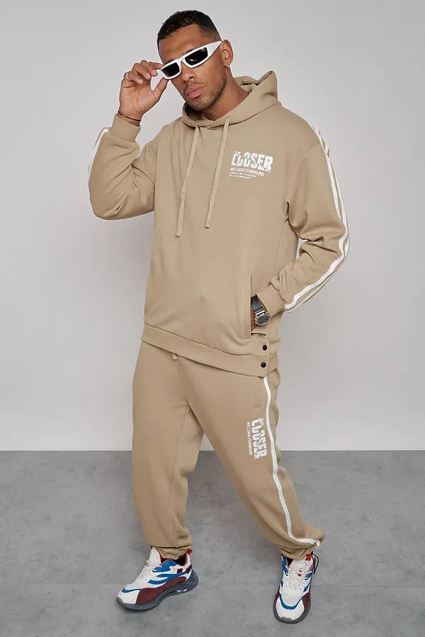Костюм (Худи+Брюки) MTFORCE, бежевый - фото 2