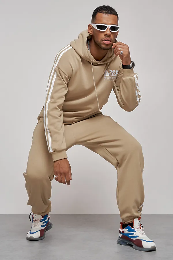 Костюм (Худи+Брюки) MTFORCE, бежевый - фото 2