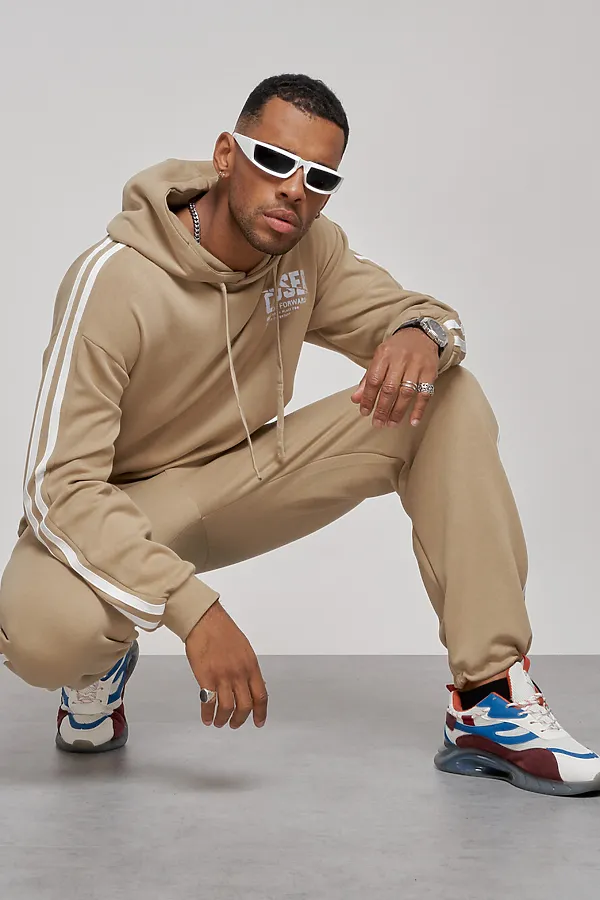 Костюм (Худи+Брюки) MTFORCE, бежевый - фото 2