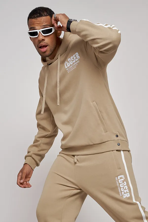 Костюм (Худи+Брюки) MTFORCE, бежевый - фото 2