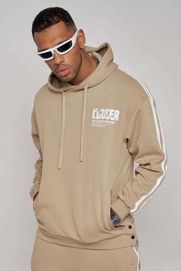 Костюм (Худи+Брюки) MTFORCE, бежевый - фото 2