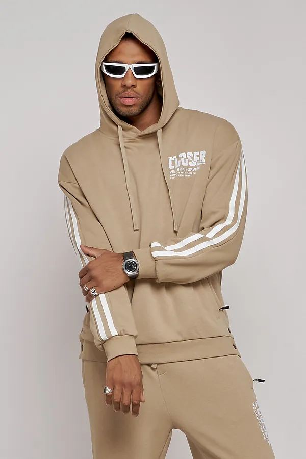 Костюм (Худи+Брюки) MTFORCE, бежевый - фото 2