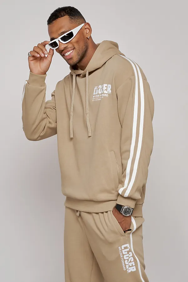 Костюм (Худи+Брюки) MTFORCE, бежевый - фото 2