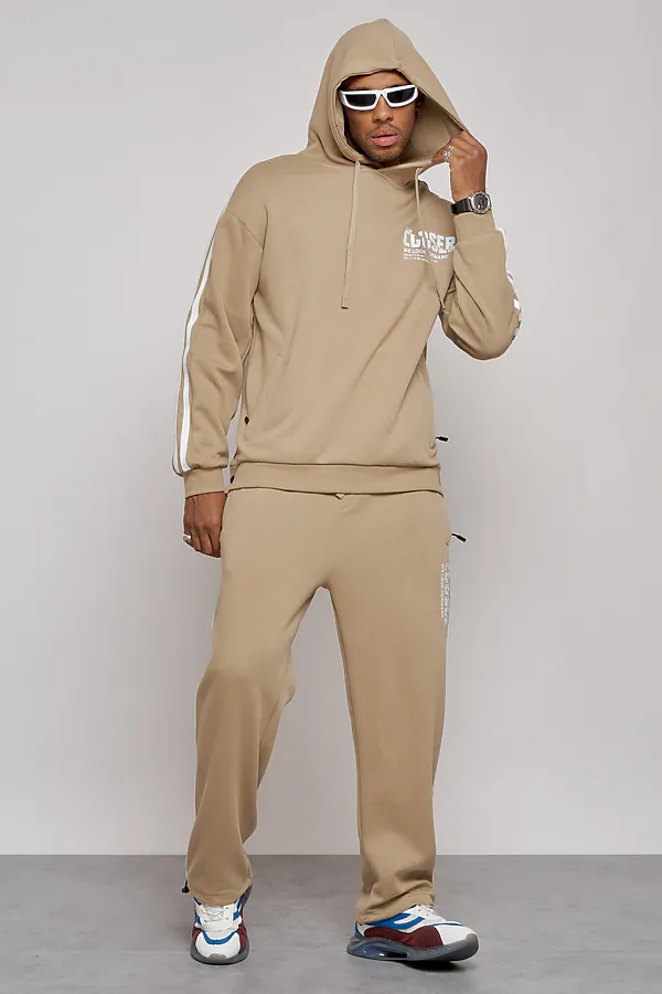 Костюм (Худи+Брюки) MTFORCE, бежевый - фото 2
