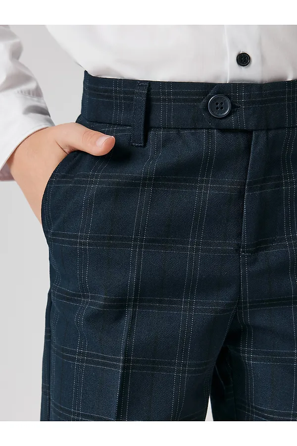 Брюки ACOOLA, синяя клетка - фото 2