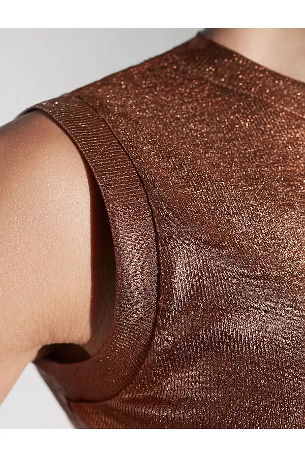 Топ VILATTE, кофейный - фото 2