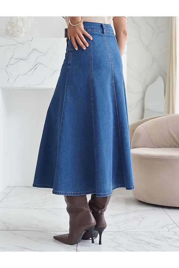 Юбка VILATTE, синий - фото 2