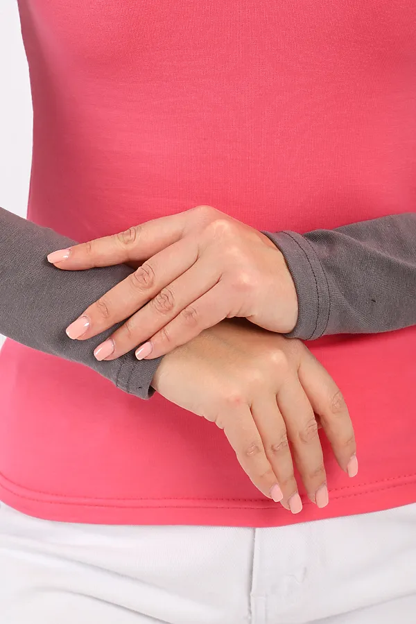 Лонгслив с длинным рукавом реглан НАТАЛИ, розовый - фото 2