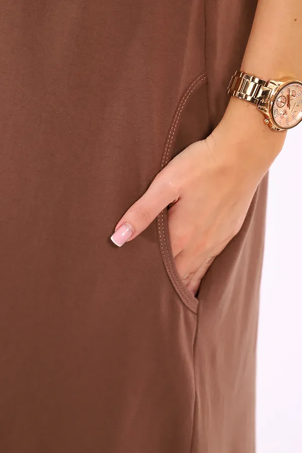 Халат Кокос НАТАЛИ, коричневый - фото 2