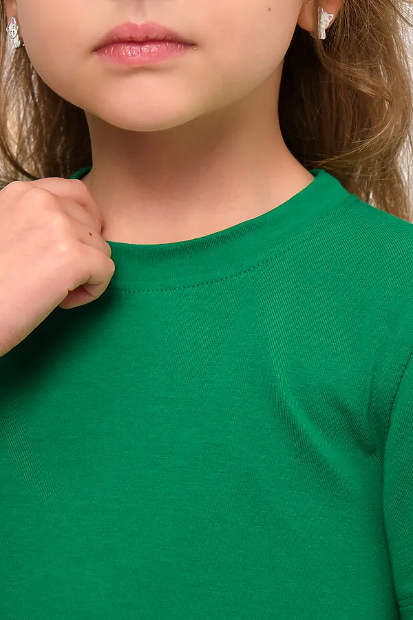 Детская футболка 33521 НАТАЛИ, темно-зеленый - фото 2