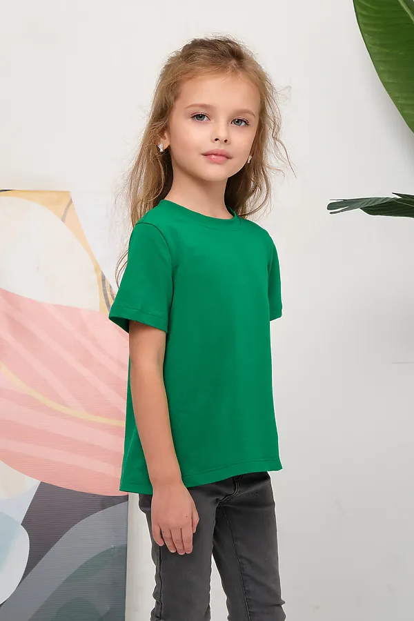 Детская футболка 33521 НАТАЛИ, темно-зеленый - фото 2