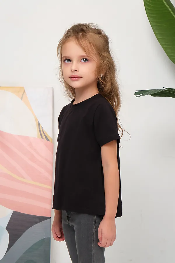 Детская футболка 33521 НАТАЛИ, черный - фото 2