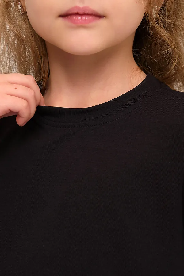 Детская футболка 33521 НАТАЛИ, черный - фото 2