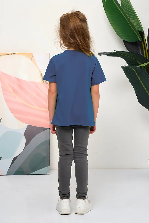Детская футболка 33521 НАТАЛИ, индиго - фото 2