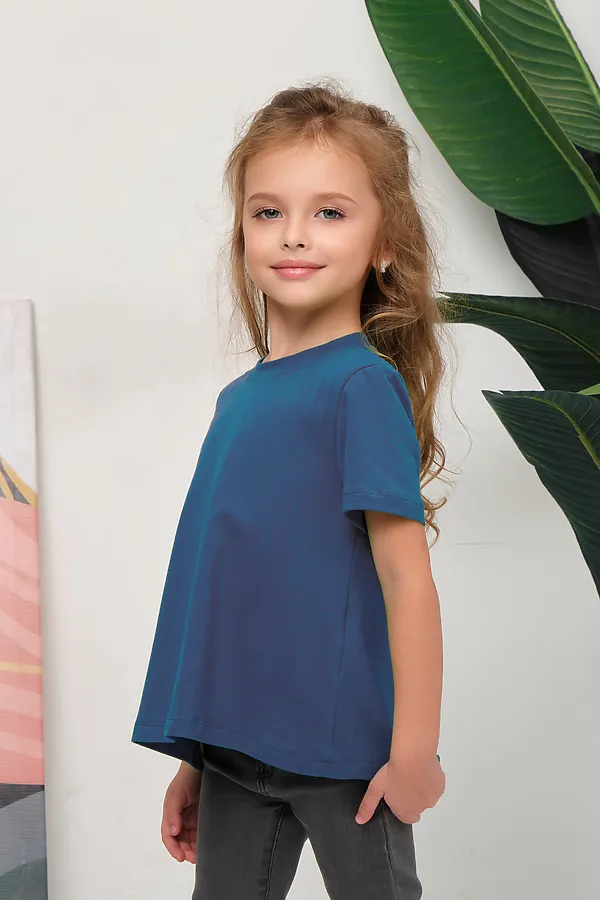 Детская футболка 33521 НАТАЛИ, индиго - фото 2