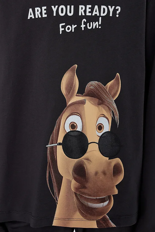 Пижама MARK FORMELLE, обсидиан +печать - фото 2