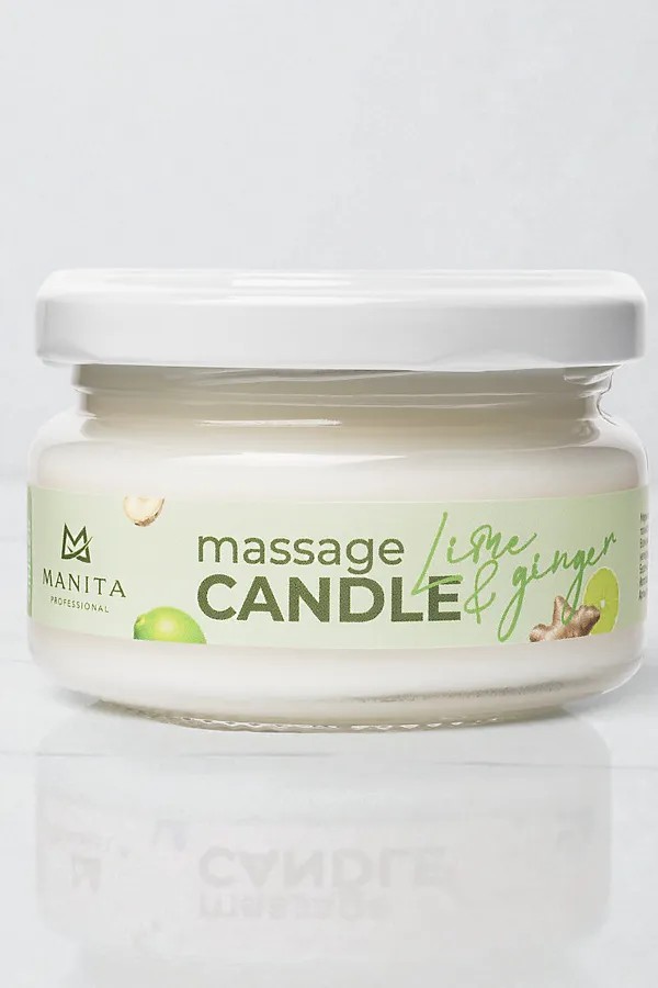 Manita Professional Свеча массажная / Lime & Ginger, 100 мл KRISTALLER, lime & ginger - фото 2