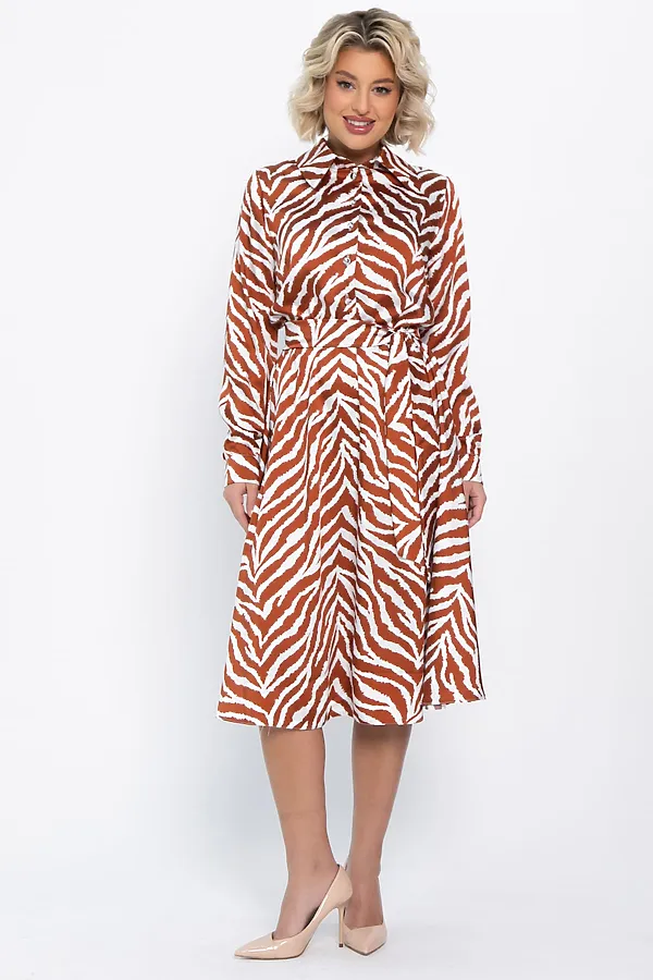 Платье LADY TAIGA, оранжевое - фото 2