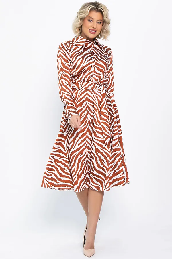 Платье LADY TAIGA, оранжевое - фото 2