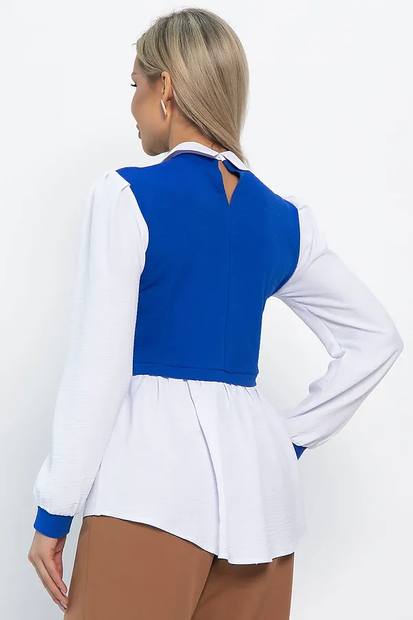 Блуза LADY TAIGA, василько-белая - фото 2