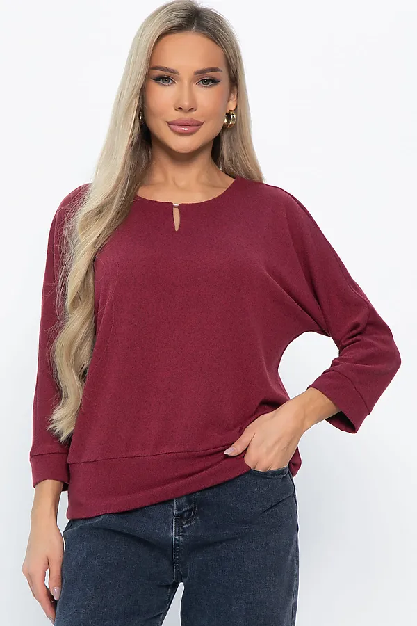 Джемпер LADY TAIGA, бордовый - фото 2