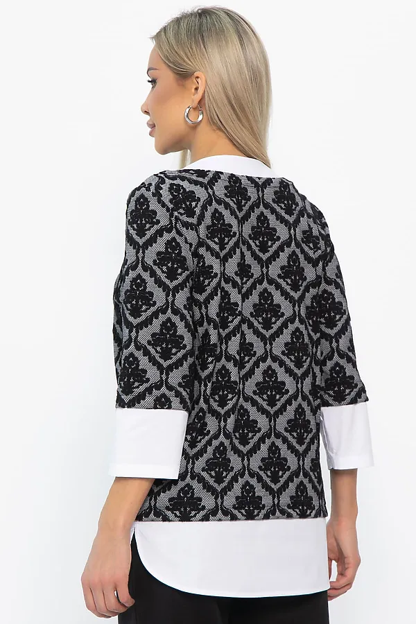 Джемпер LADY TAIGA, черно-белый - фото 2