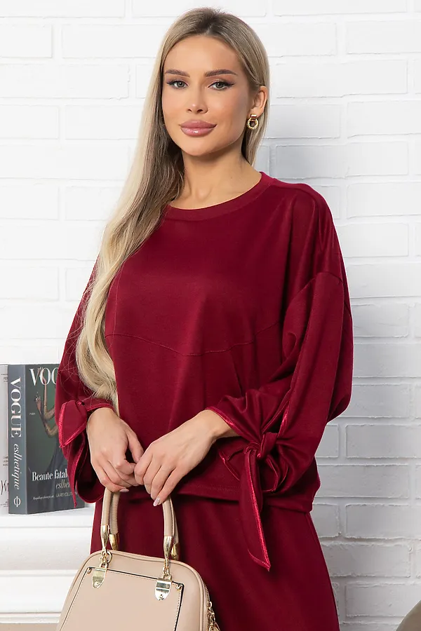 Джемпер LADY TAIGA, бордовый - фото 2