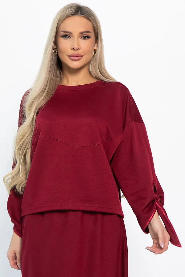 Джемпер LADY TAIGA, бордовый - фото 2