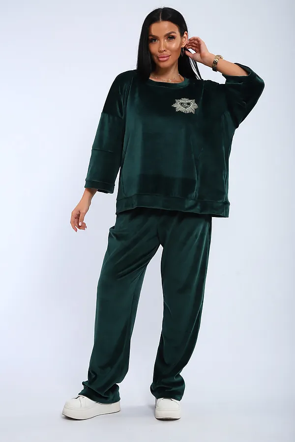 Костюм с брюками 320 НАТАЛИ, зеленый - фото 2