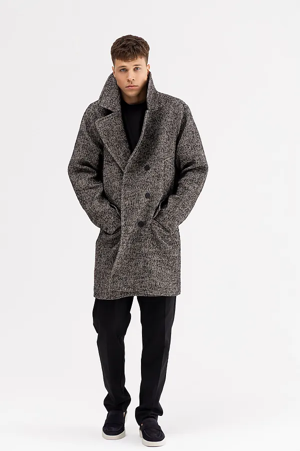 Пальто HOOPS, черный - фото 2