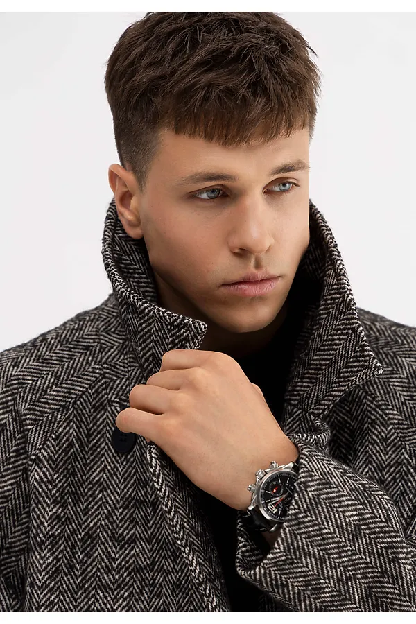 Пальто HOOPS, черный - фото 2