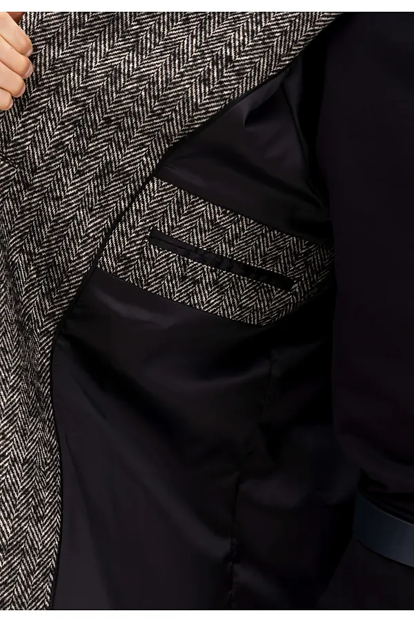 Пальто HOOPS, черный - фото 2