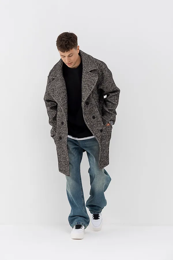 Пальто HOOPS, черный - фото 2