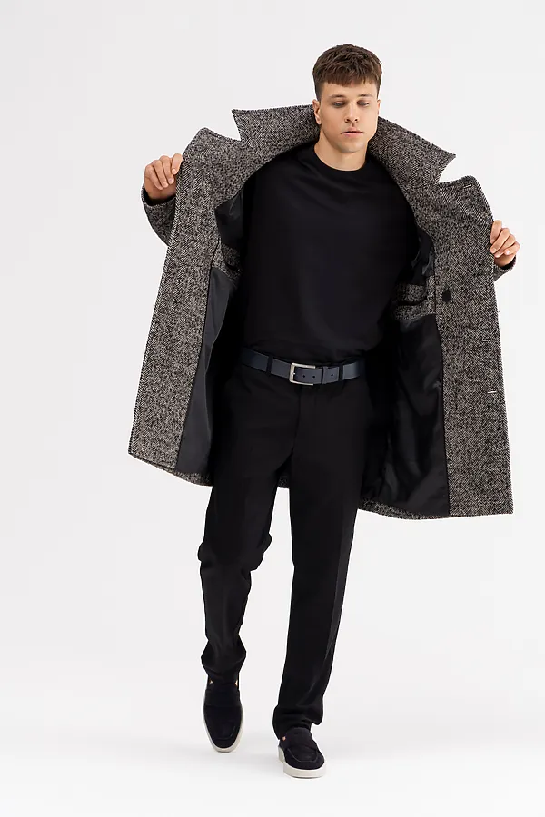 Пальто HOOPS, черный - фото 2