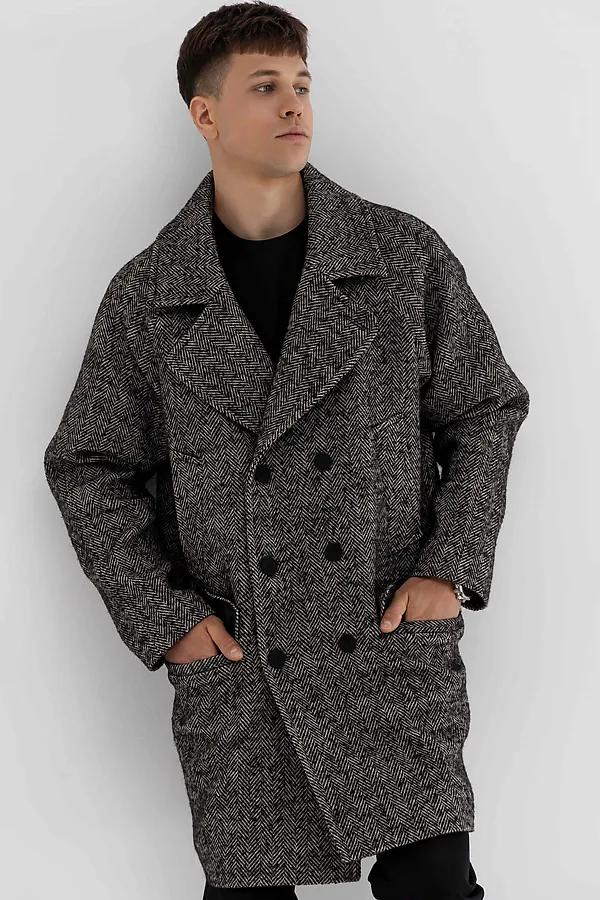 Пальто HOOPS, черный - фото 2