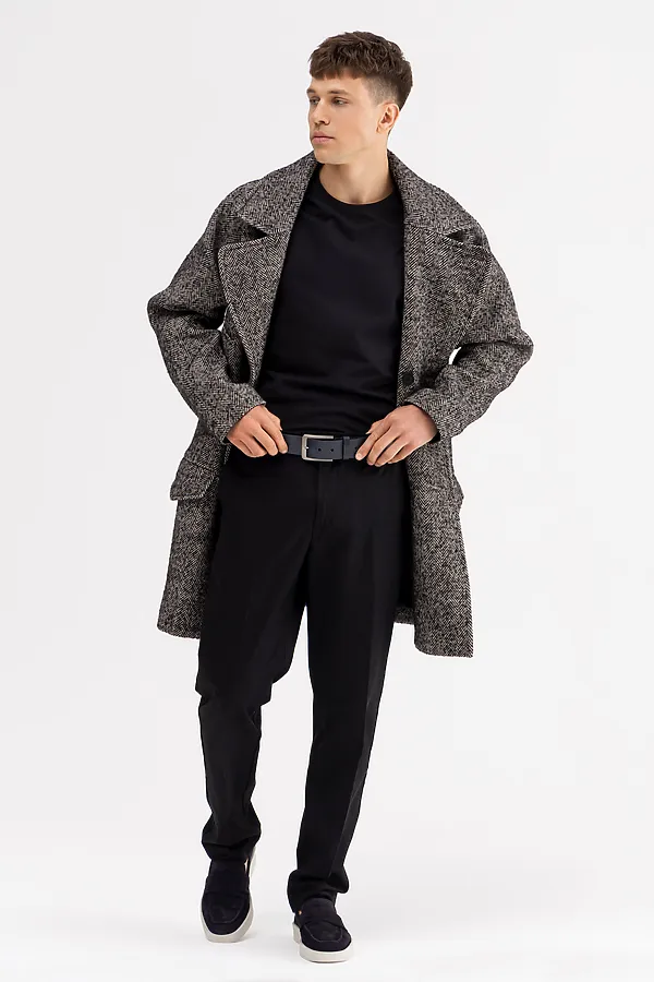 Пальто HOOPS, черный - фото 2