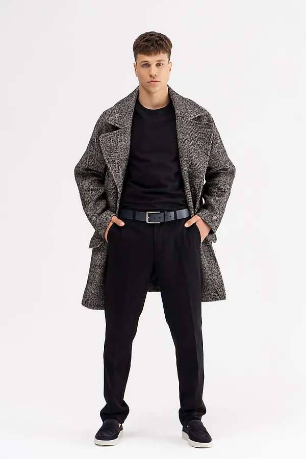 Пальто HOOPS, черный - фото 2