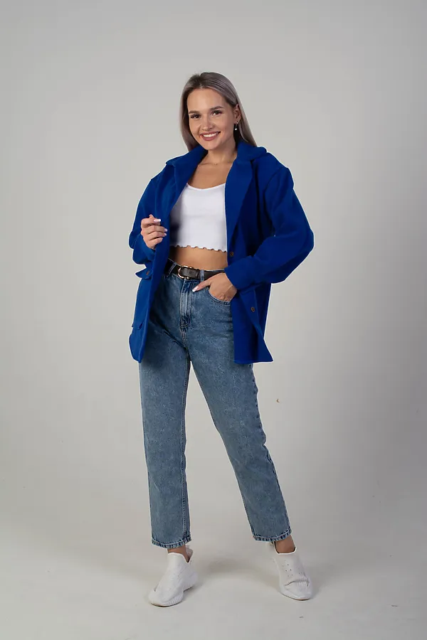 Жакет утепленный НАТАЛИ, синий - фото 2