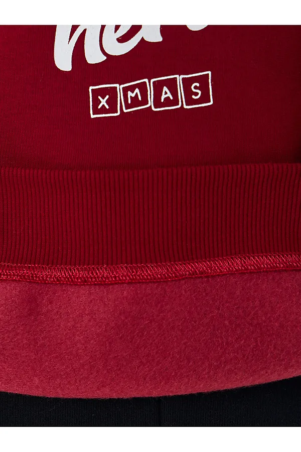 Свитшот MARK FORMELLE, т.бордовый +печать - фото 2