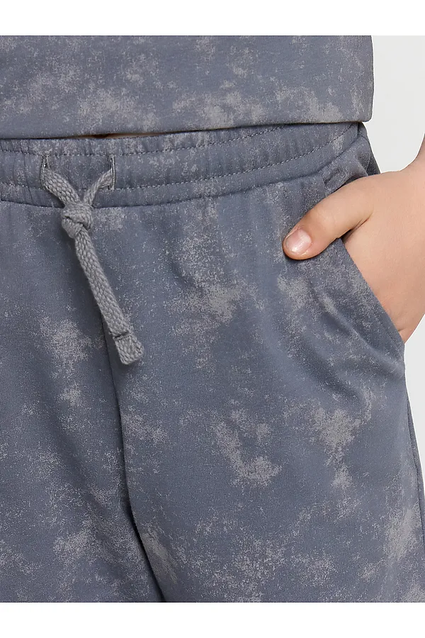 Комплект (Футболка+Шорты) MARK FORMELLE, т.серый acid wash +печать - фото 2