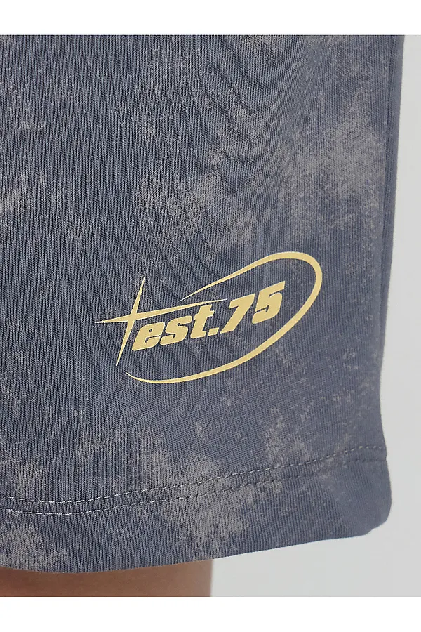 Комплект (Футболка+Шорты) MARK FORMELLE, т.серый acid wash +печать - фото 2