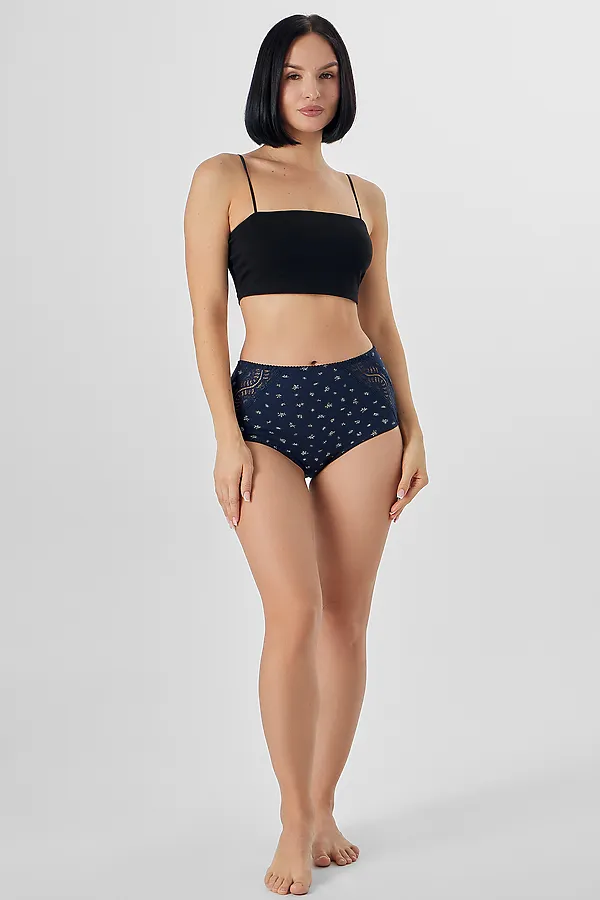 Трусы MARK FORMELLE, цветочки на синем - фото 2