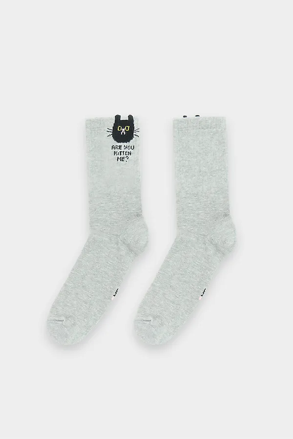 Носки MARK FORMELLE, серый меланж - фото 2