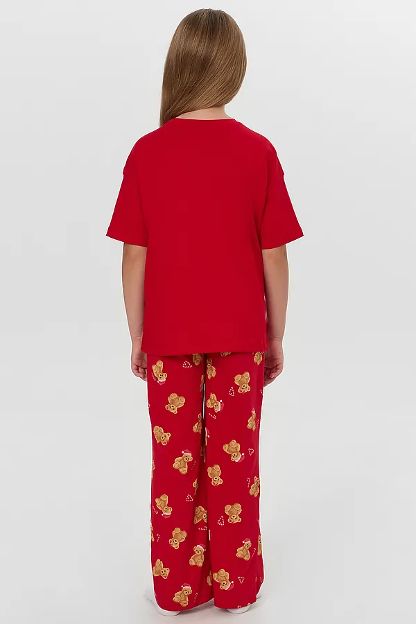 Пижама MARK FORMELLE, красный +нг медвежата на красном - фото 2